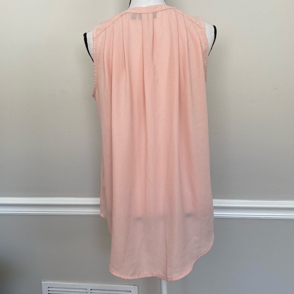 Apt 9 Sleeveless Peach Blouse Size Medium - Picture 4 of 10